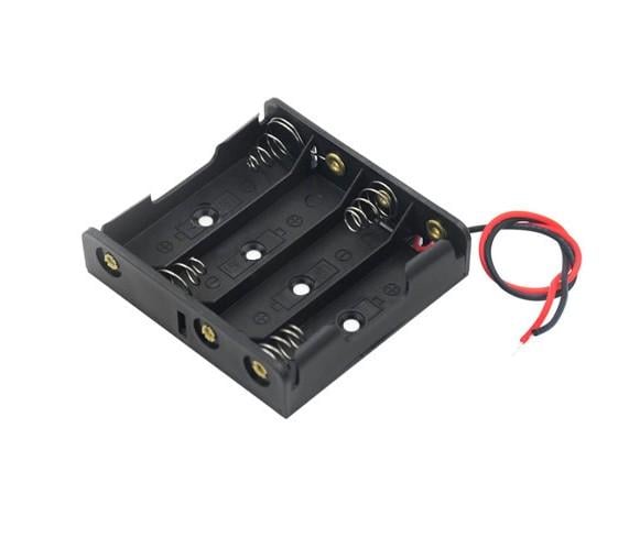Бокс для 4 батареек типа АА кейс для питания Arduino 6V (287707)