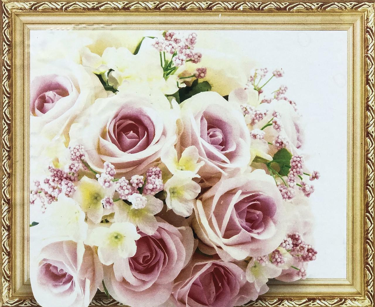 Набор алмазной вышивки Нежные розы 50x40 см (АЛП-522)