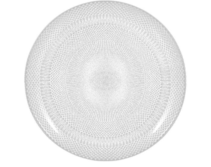 Тарелка H&H piatti fondi glam in vetro 6 пр. Белый