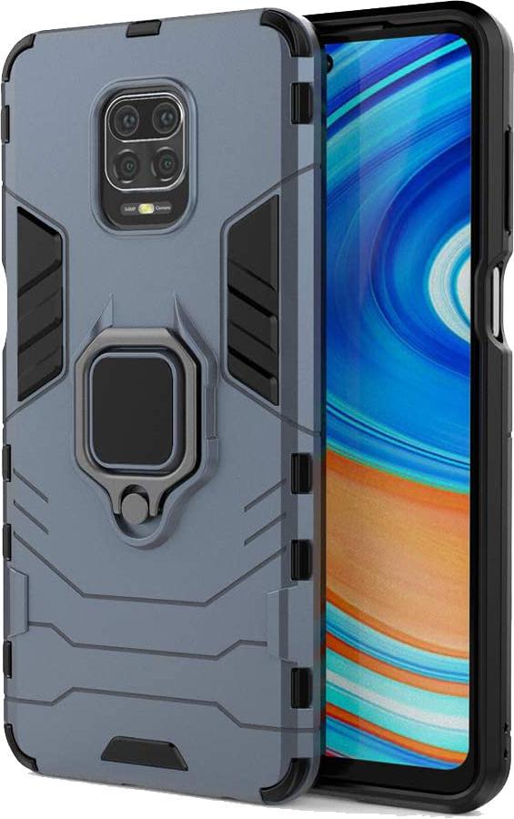 Противоударный чехол Xiaomi Redmi Note 9 Pro (подставка кольцо) Graphite (16802-40)