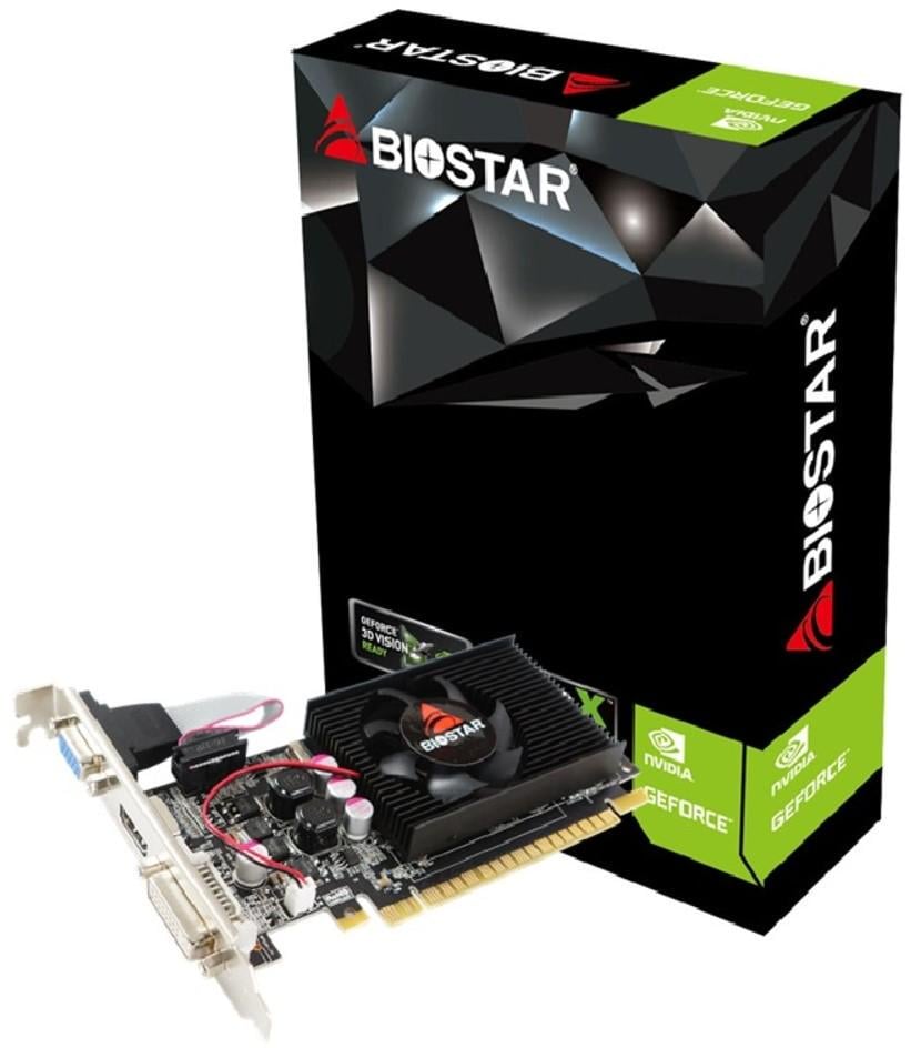 Видеокарта Biostar GeForce GT210 1GB DDR3 64Bit DVI-HDMI-VGA Low profile (ERC-G210-1GB_D3_LP)