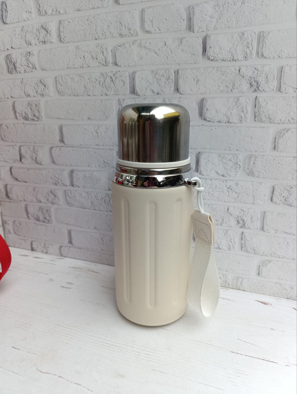 Термос Stenson MT-5349-0.6 з нержавіючої сталі 600 мл Білий (MT-5349-0.6)