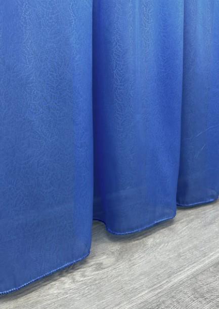 Тюль органза Листья 2,8 м Синий (005т) - фото 3 Тюль органза Листья 2,8 м Синий (005т) - фото 3