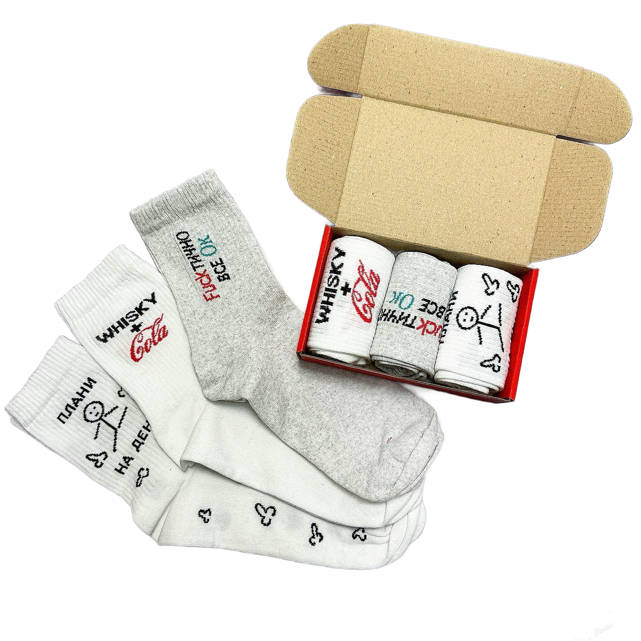 Набор носков мужских подарочный 3 пары р. 40-45 (26945111) Набор носков мужских подарочный 3 пары р. 40-45 (26945111)