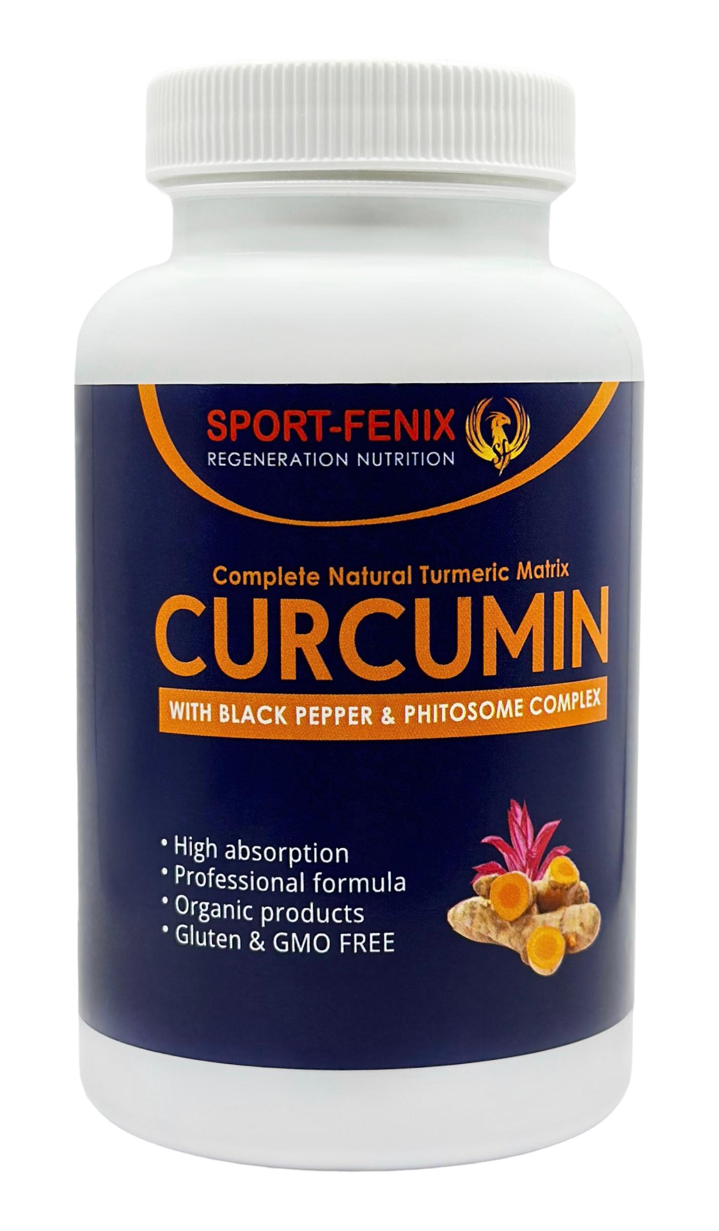 Натуральна добавка Sport-Fenix CURCUMIN повного спектру дії 120 капсул (SF-11029)