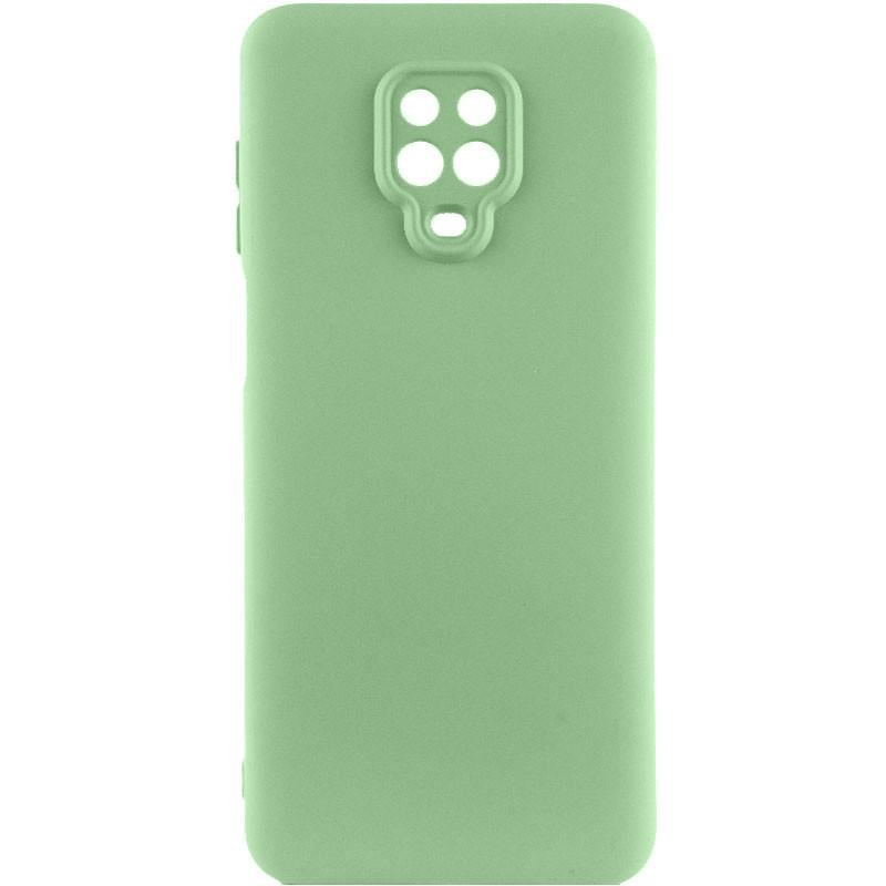 Противоударный чехол Silicone Cover Lakshmi Full Camera (AAA) для Xiaomi Redmi Note 9s / Note 9 Pro /Note 9 Pro Max Мятный / Mint