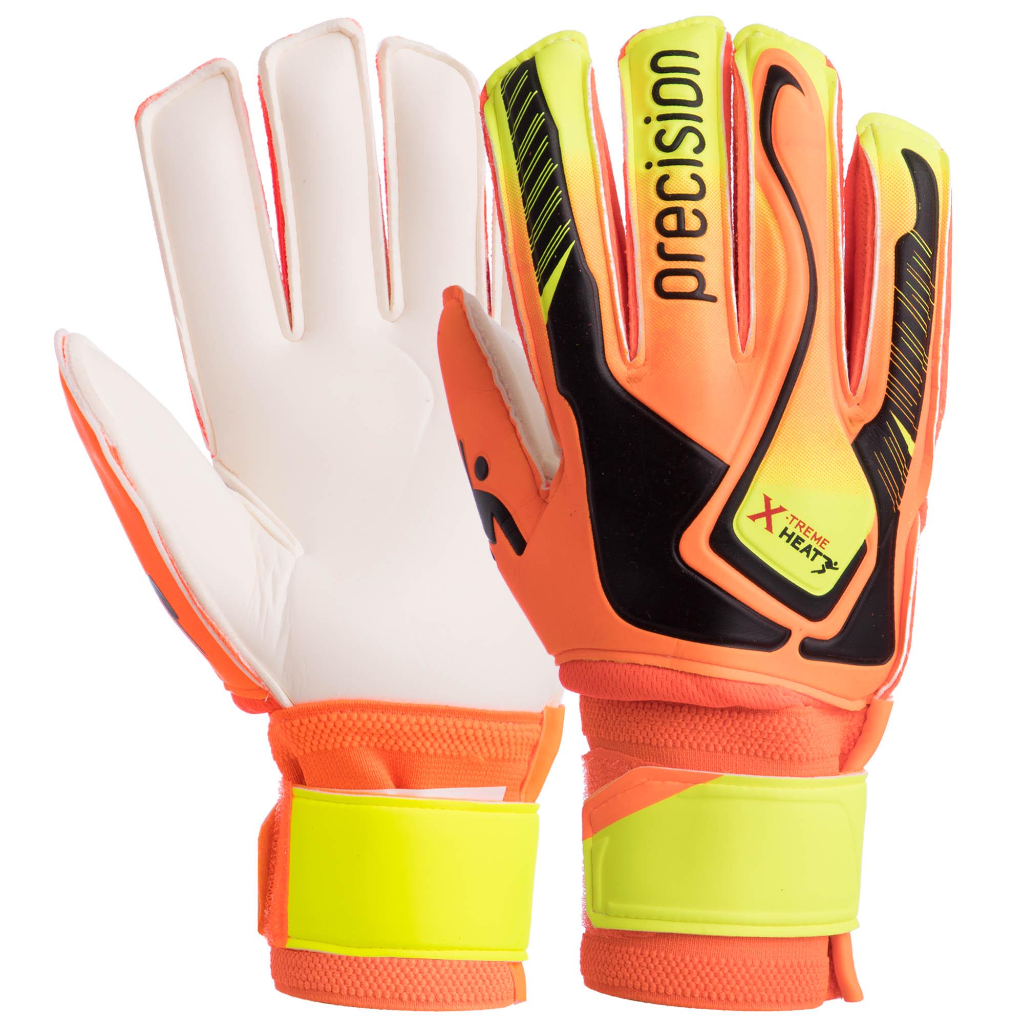 Перчатки вратарские детские SP-Sport с защитой пальцев (FB-907_Оранжевый-желтый_5)
