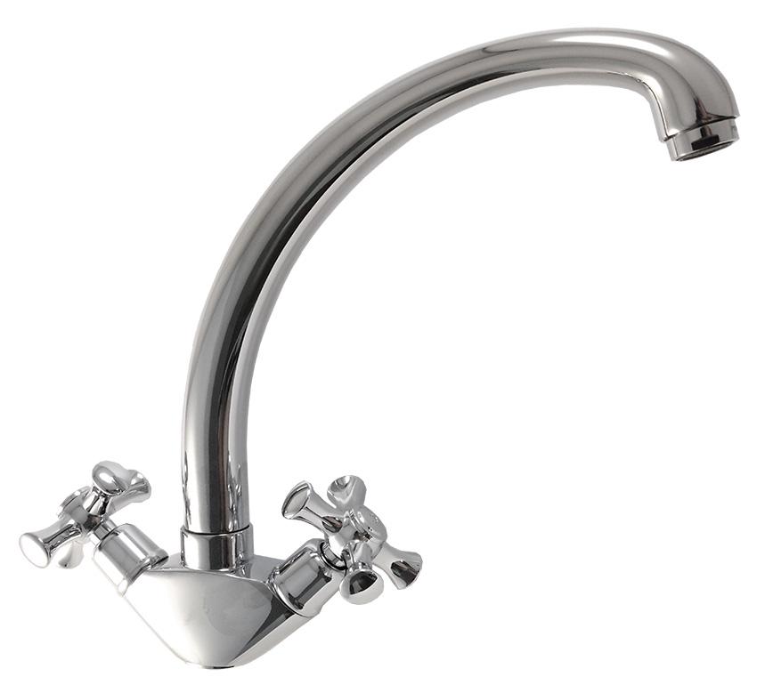 Смеситель для кухни Gappo Pollmn G4142 U-образный излив Хром (34590)