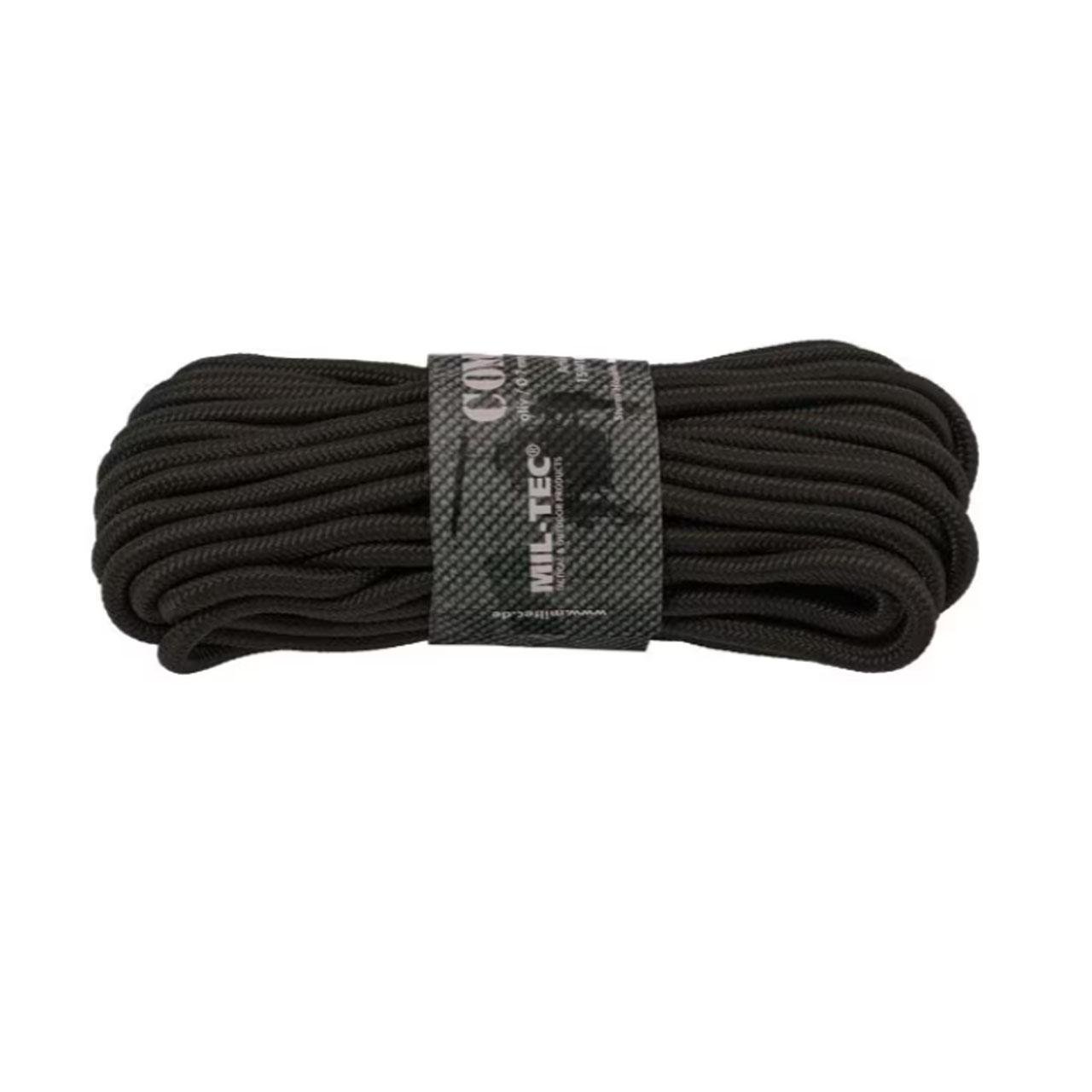 ᐉ Веревка Mil-Tec 7x15 м 420 кг Black