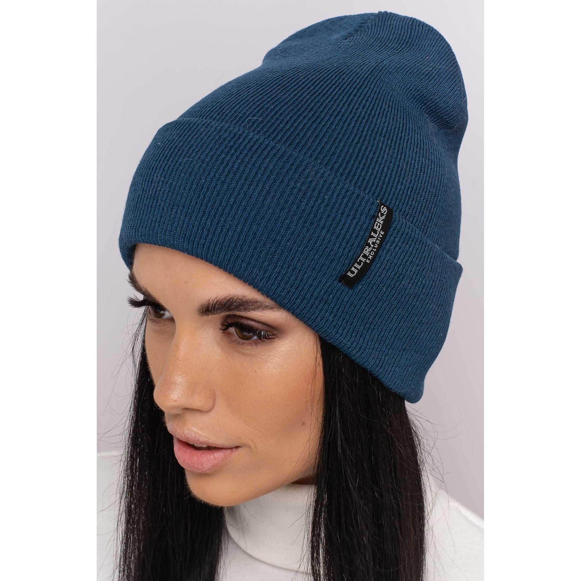 Шапка женская хлопковая Leks Батл one size Морская волна Шапка женская хлопковая Leks Батл one size Морская волна