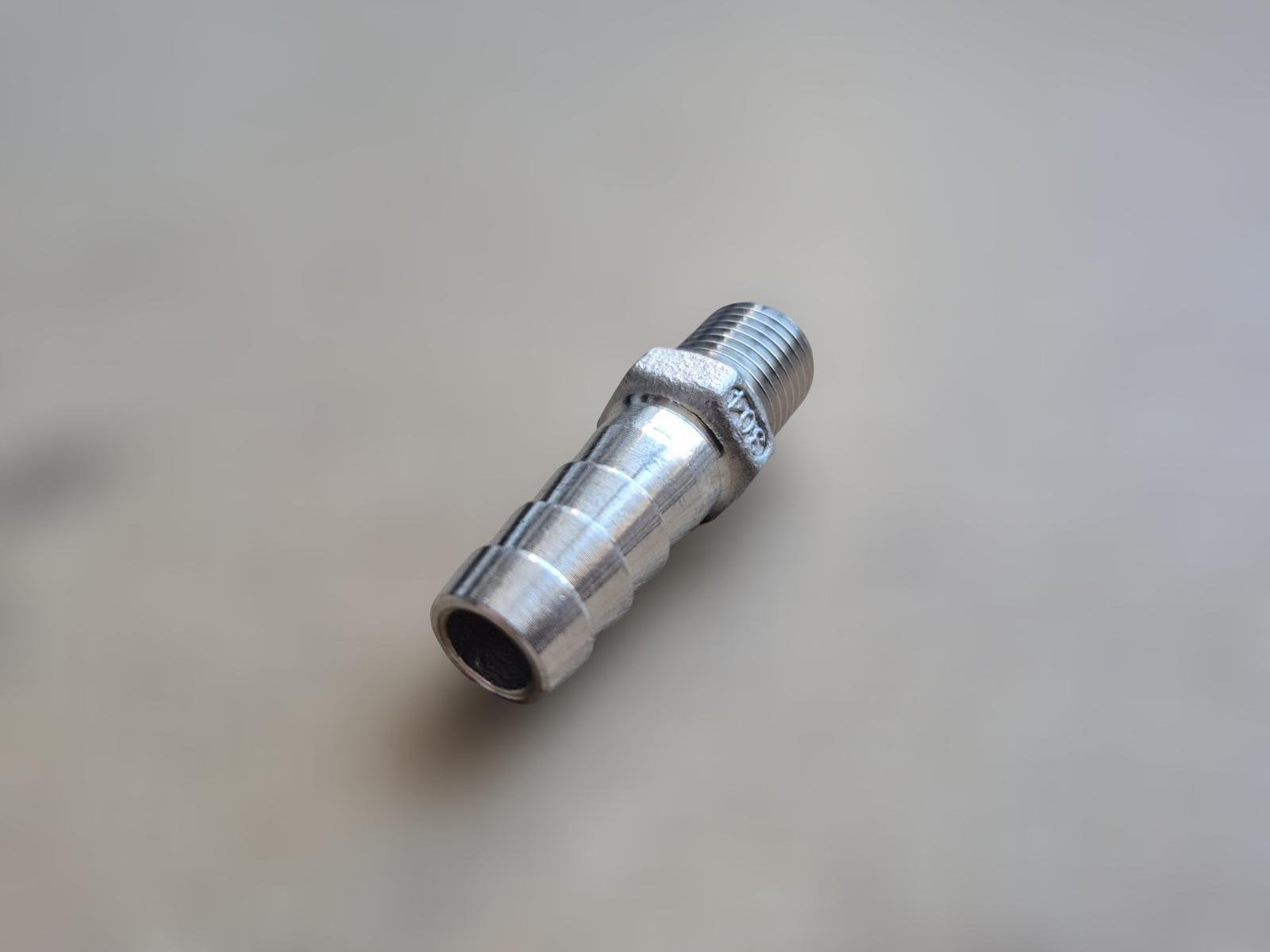 Штуцер шланговый резьбовой DN8 н/ж сталь AISI304 BSPP Class-150 шестигранник елочка 12 мм 1/4" (29203329) - фото 7 Штуцер шланговый резьбовой DN8 н/ж сталь AISI304 BSPP Class-150 шестигранник елочка 12 мм 1/4" (29203329) - фото 7