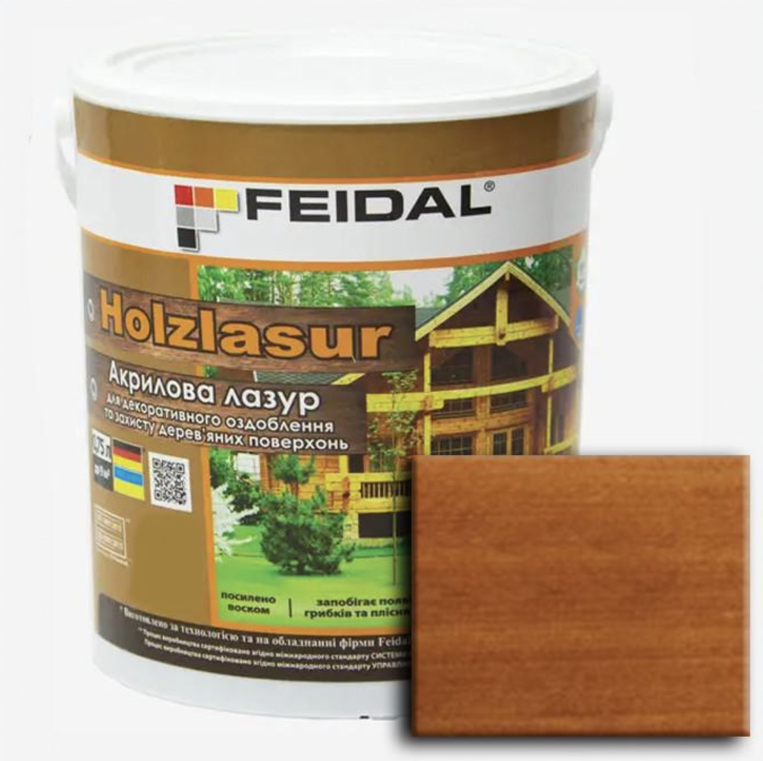 Лазур акрилова Feidal Holzlasur 0,75 л Тік (27582041)