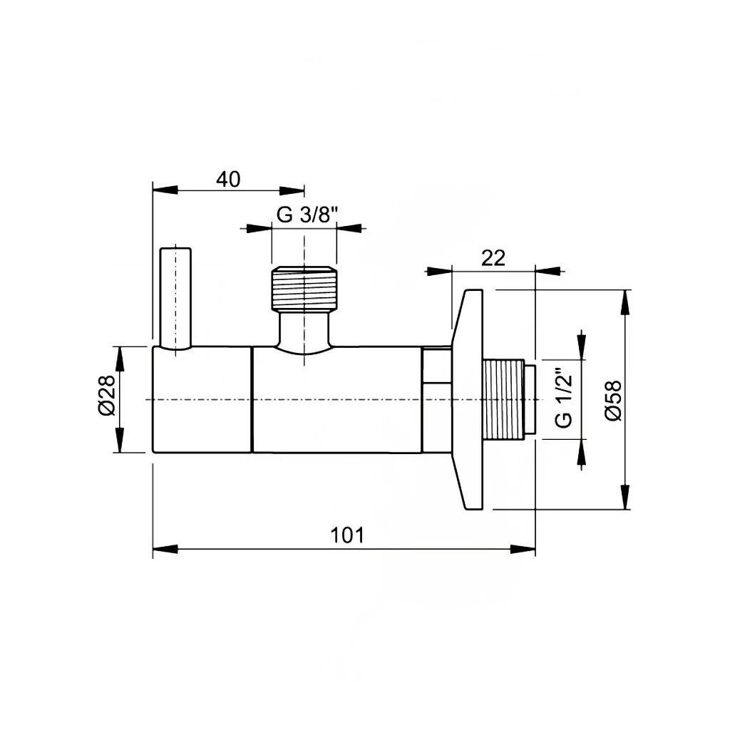Вентиль запірний Alca Plast ARV001 1/2"x3/8" ЗЗ кутовий (93047) - фото 2 Вентиль запірний Alca Plast ARV001 1/2"x3/8" ЗЗ кутовий (93047) - фото 2