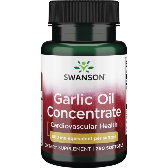 Чеснок Swanson Garlic Oil Concentrate 500 мг 250 Softgels