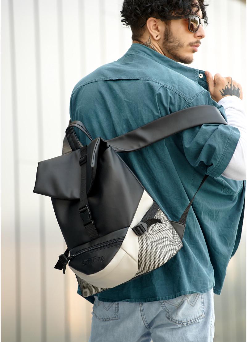 Рюкзак чоловічий Sambag Rene Double Чорно-сірий (15351020) - фото 12