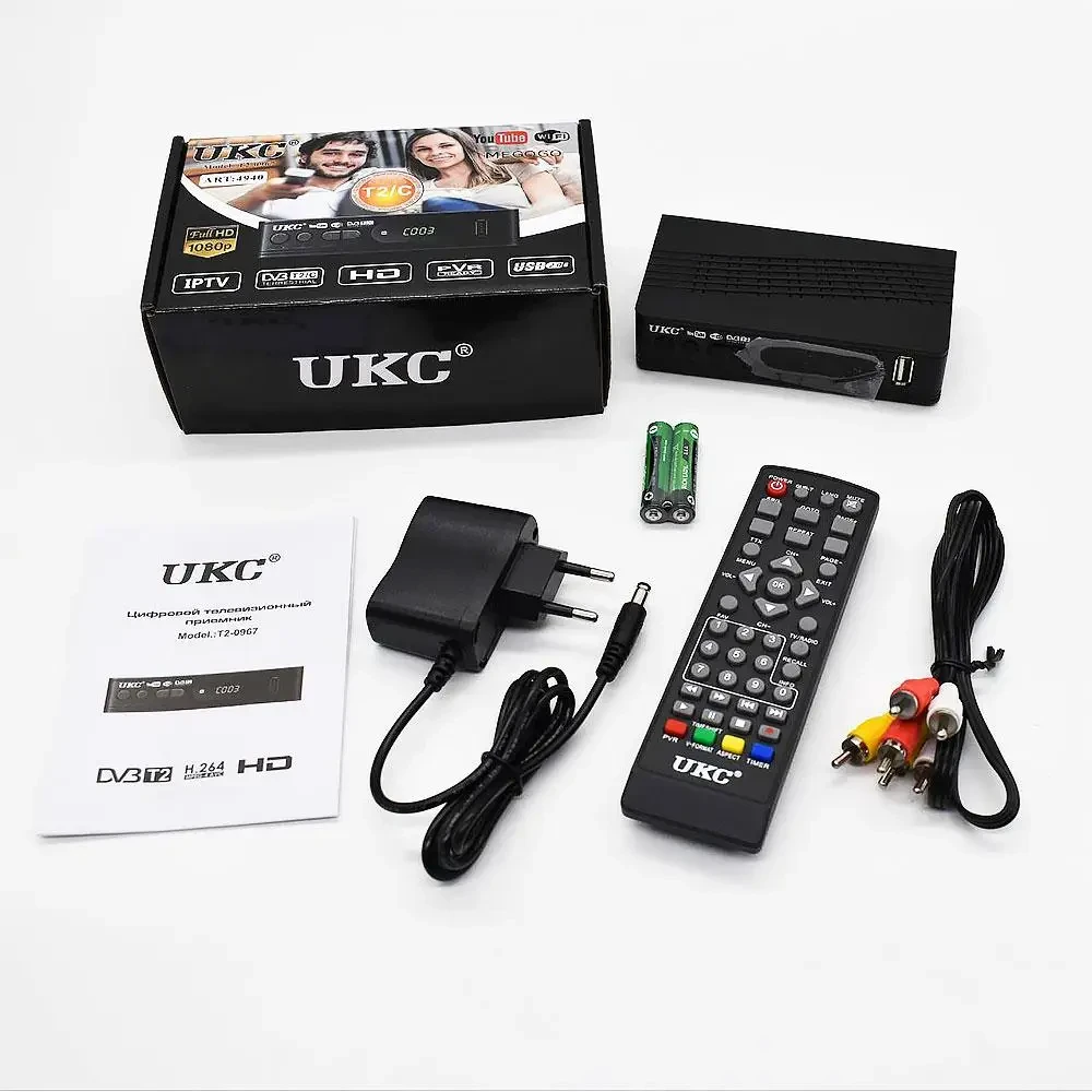 Тюнер-приставка цифровой T2 UKC T2-0967 с поддержкой wi-fi адаптера 5-12V Черный (2736245466) - фото 3 Тюнер-приставка цифровой T2 UKC T2-0967 с поддержкой wi-fi адаптера 5-12V Черный (2736245466) - фото 3