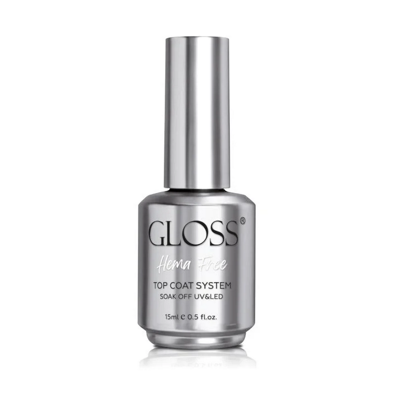 Топове покриття GLOSS COMPANY HEMA Free без липкого шару 15 мл (10582)