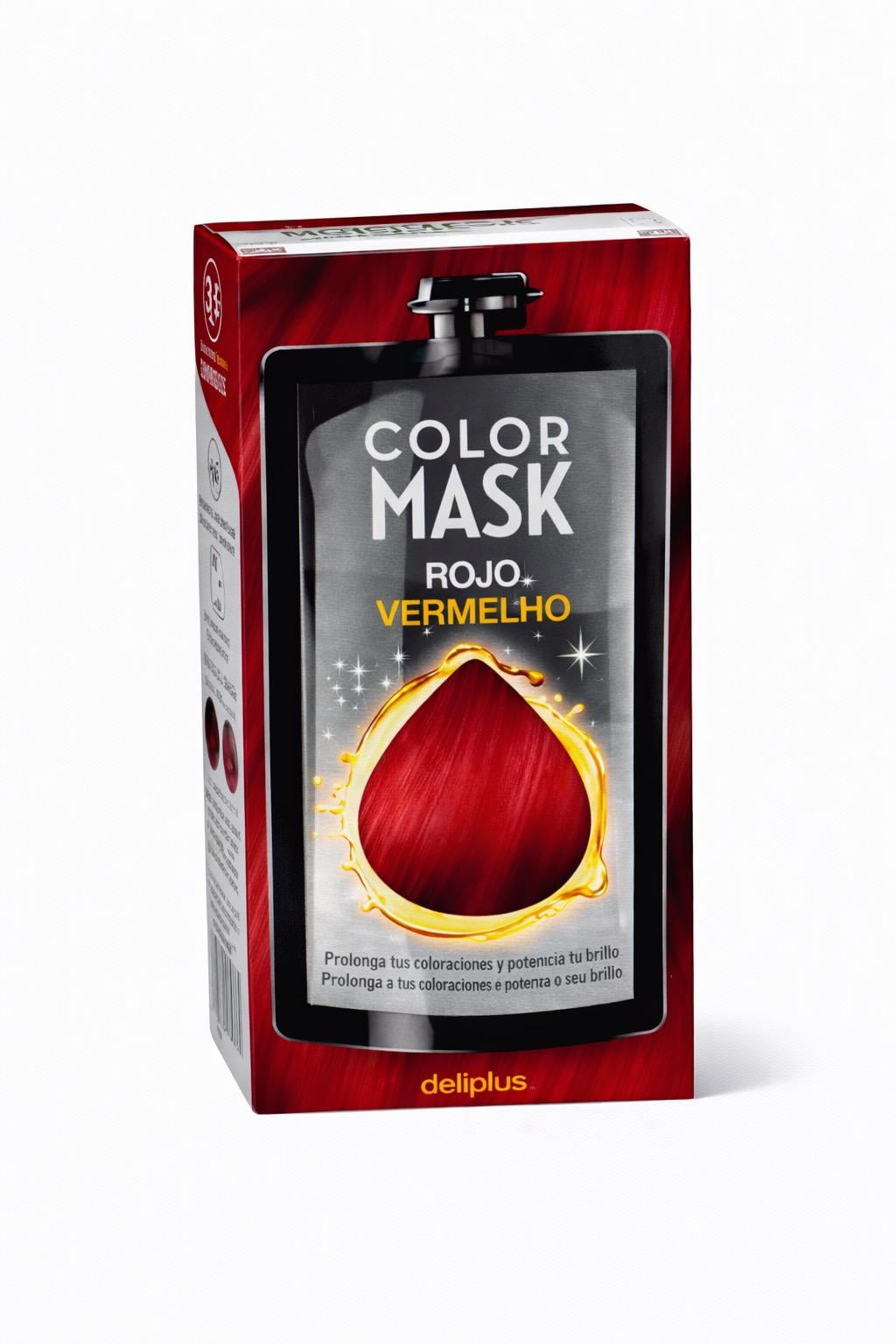 Экспресс-маска для волос тонировочная Deliplus Color Mask Colorcor Reviva Rojo/Vermelho 60 мл Красный