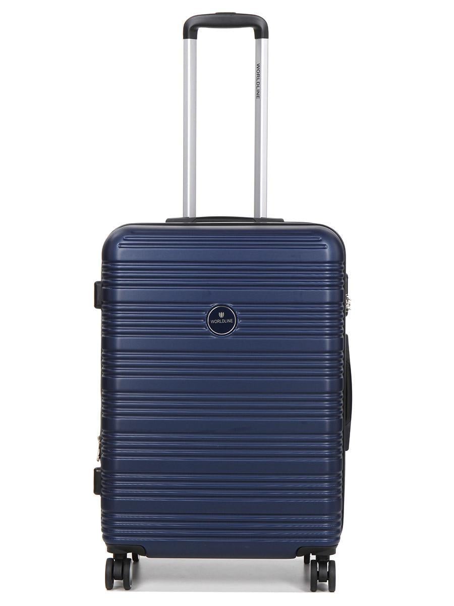 Чемодан Франция средняя Worldline M 65х46х28+5 см 78 л 3,6 кг Синий (805)