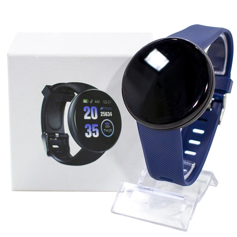 Смарт-часы Smart Watch D18 Bluetooth Android IOS Blue - фото 3 Смарт-часы Smart Watch D18 Bluetooth Android IOS Blue - фото 3