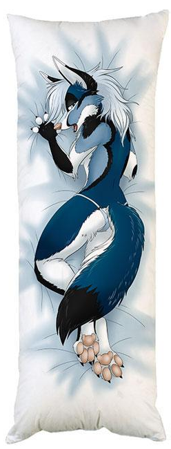 Подушка дакимакура Дженна Ферри Волк Волчица декоративная ростовая для обнимания 60x200 см (1834036816)