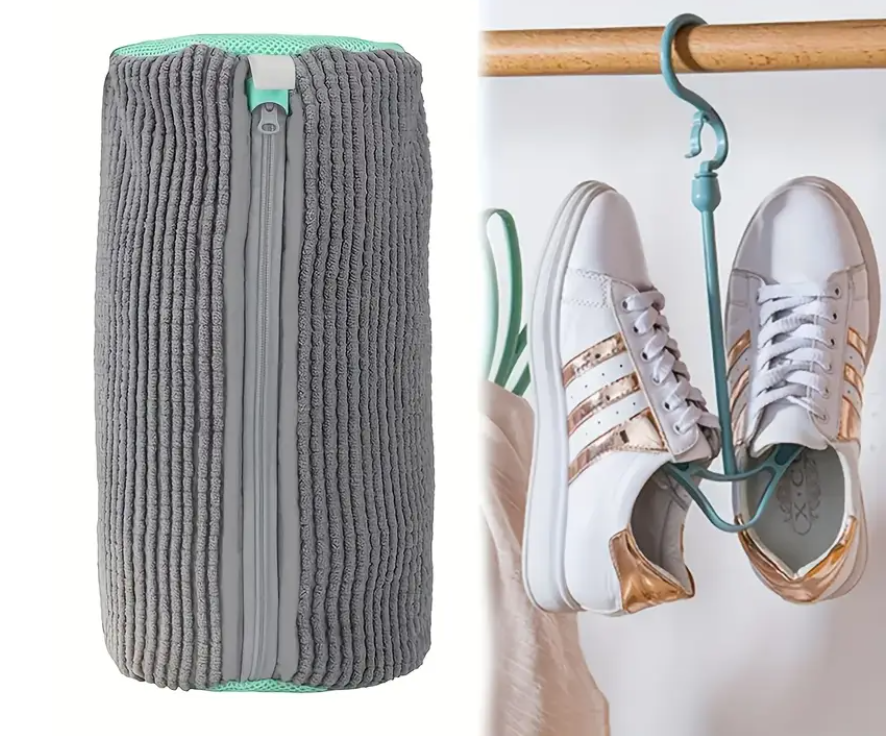 Чехол для стирки обуви с защитными вставками с вешалкой для сушки (1811) - фото 9 Чехол для стирки обуви с защитными вставками с вешалкой для сушки (1811) - фото 9