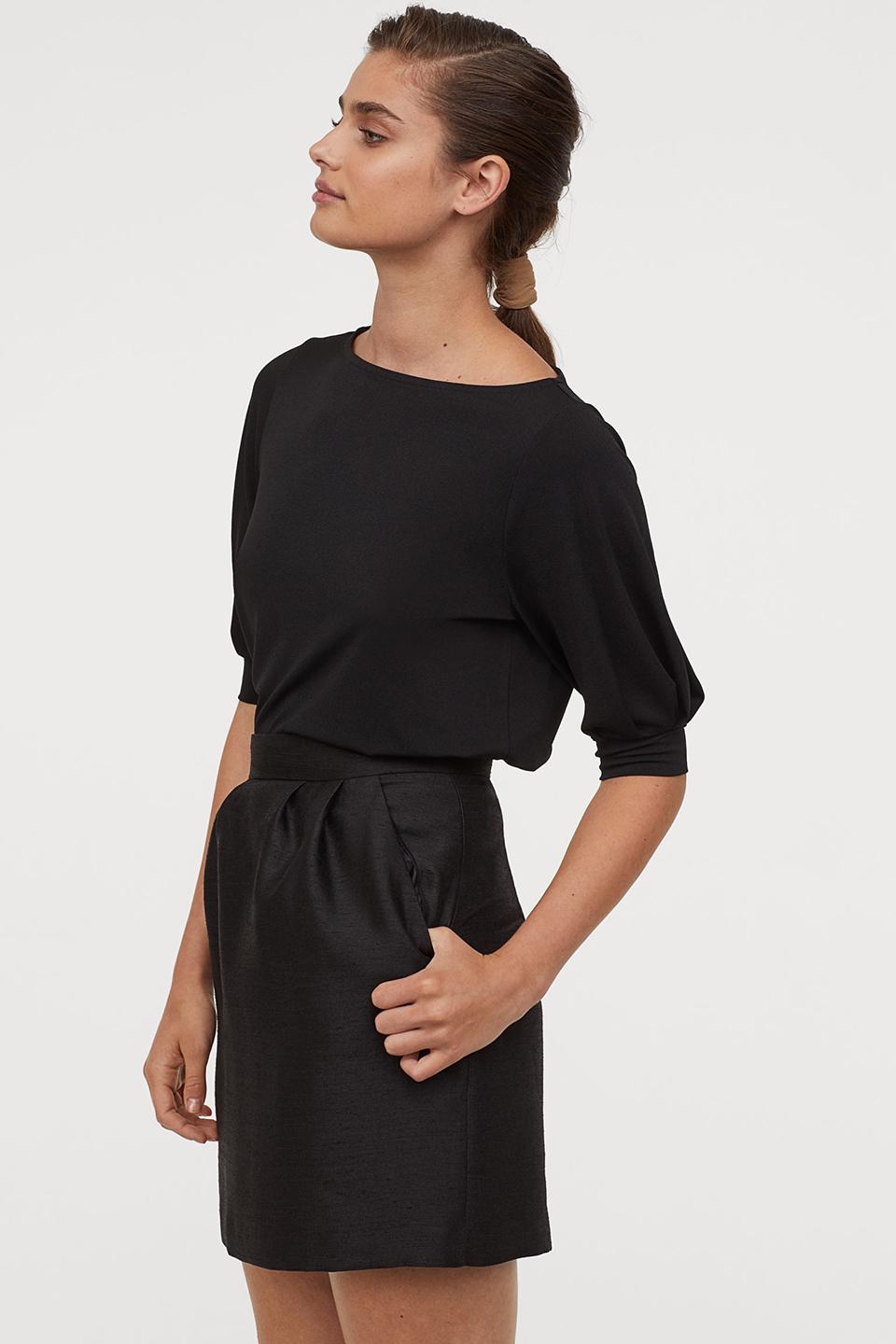 Юбка H&M р. 32 Черный (766829001b42)