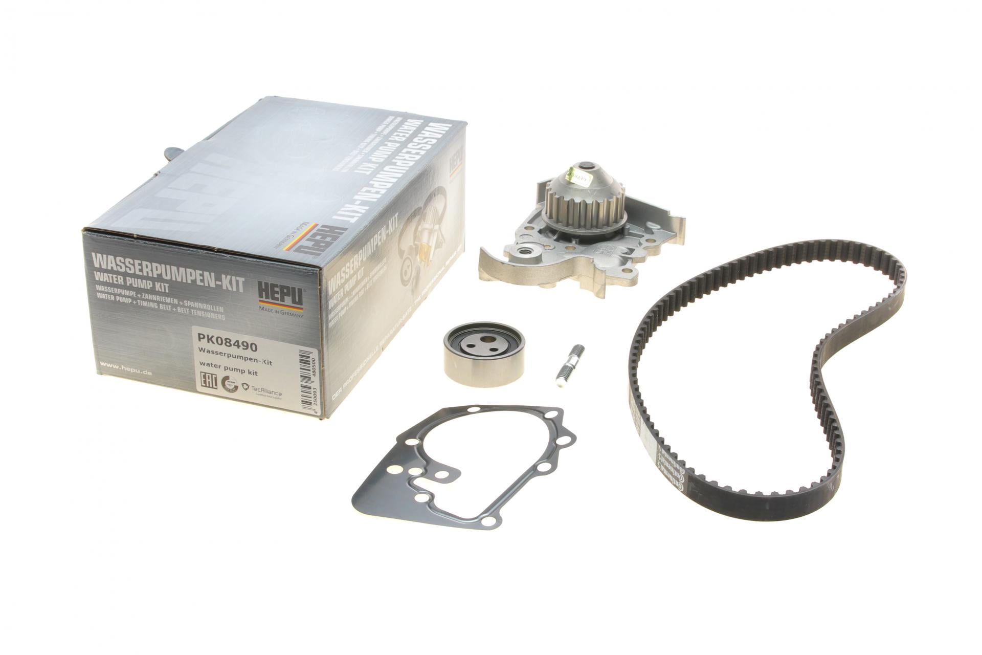 Комплект ГРМ и помпа Hepu Renault Kangoo 1.4/1.6i 97- (PK08490)