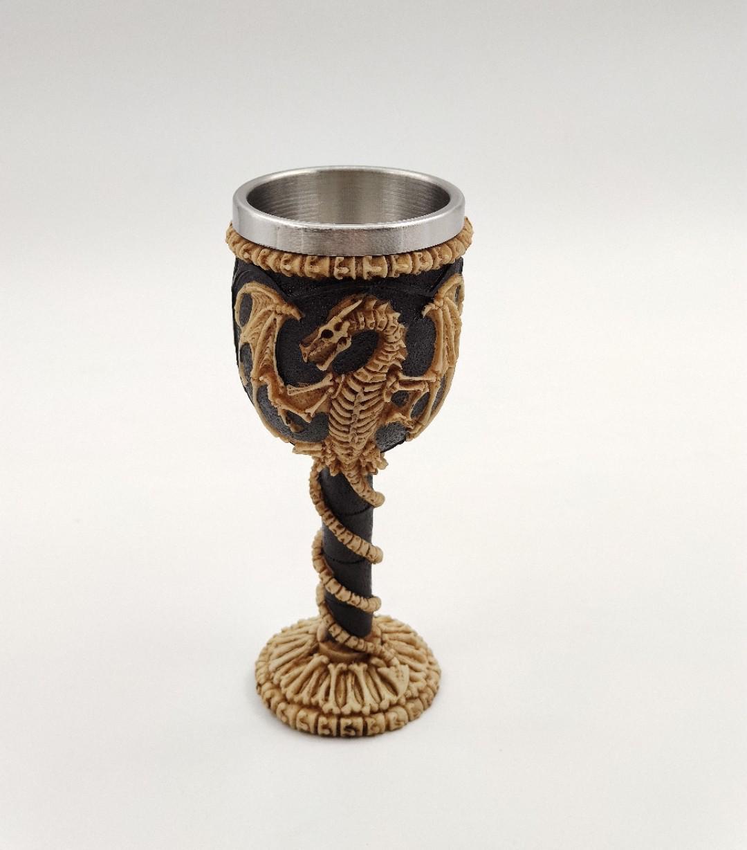 Кубок бокал скелет дракона 200 мл