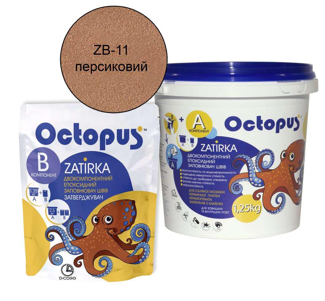 Затирка для плитки Octopus Zatirka эпоксидная 1,25 кг Персиковый (ZB-11) - фото 1