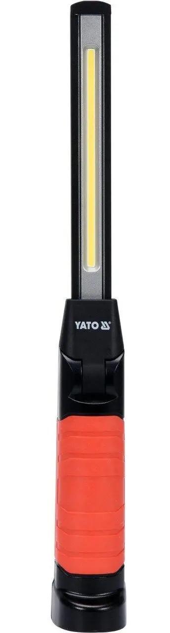 Лампа светодиодная для мастерской YATO; 3.7 В аккумулятор. Li-Ion, 2 режима: 5+3 Вт, 600/260 Lm