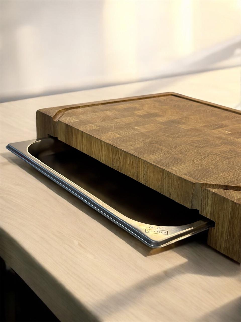 Дошка обробна Gorillas BBQ торцева подвійна з піддоном 700х300х60 мм (DS56) - фото 5 Дошка обробна Gorillas BBQ торцева подвійна з піддоном 700х300х60 мм (DS56) - фото 5