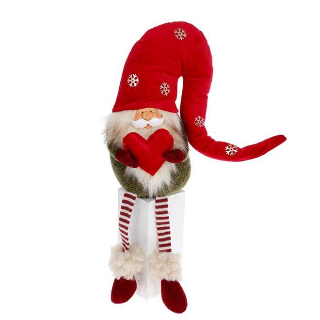 Фигурка новогодняя Flora Сидящий Гном 51 см (12840)