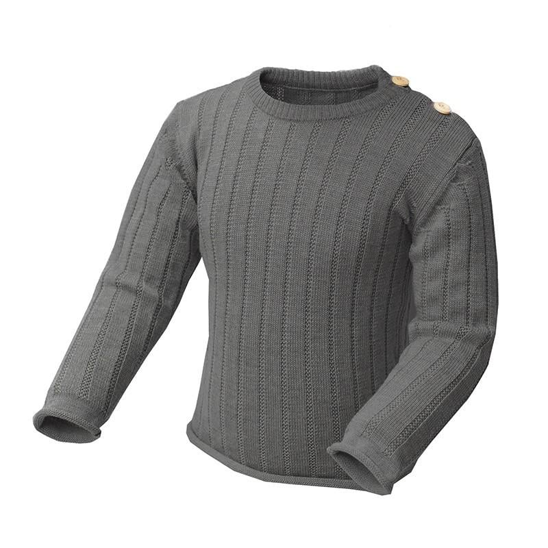 Джемпер из шерсти мериноса София 104-110 см Серый (113-61)