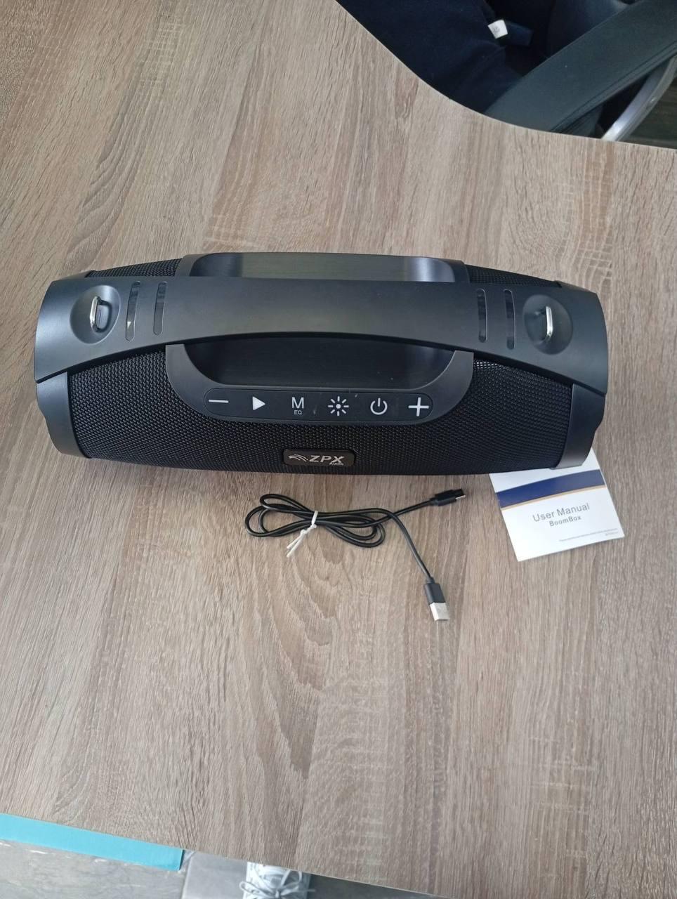 ᐉ Портативная колонка ZPX Boombox LED подсветка (ZX-8821