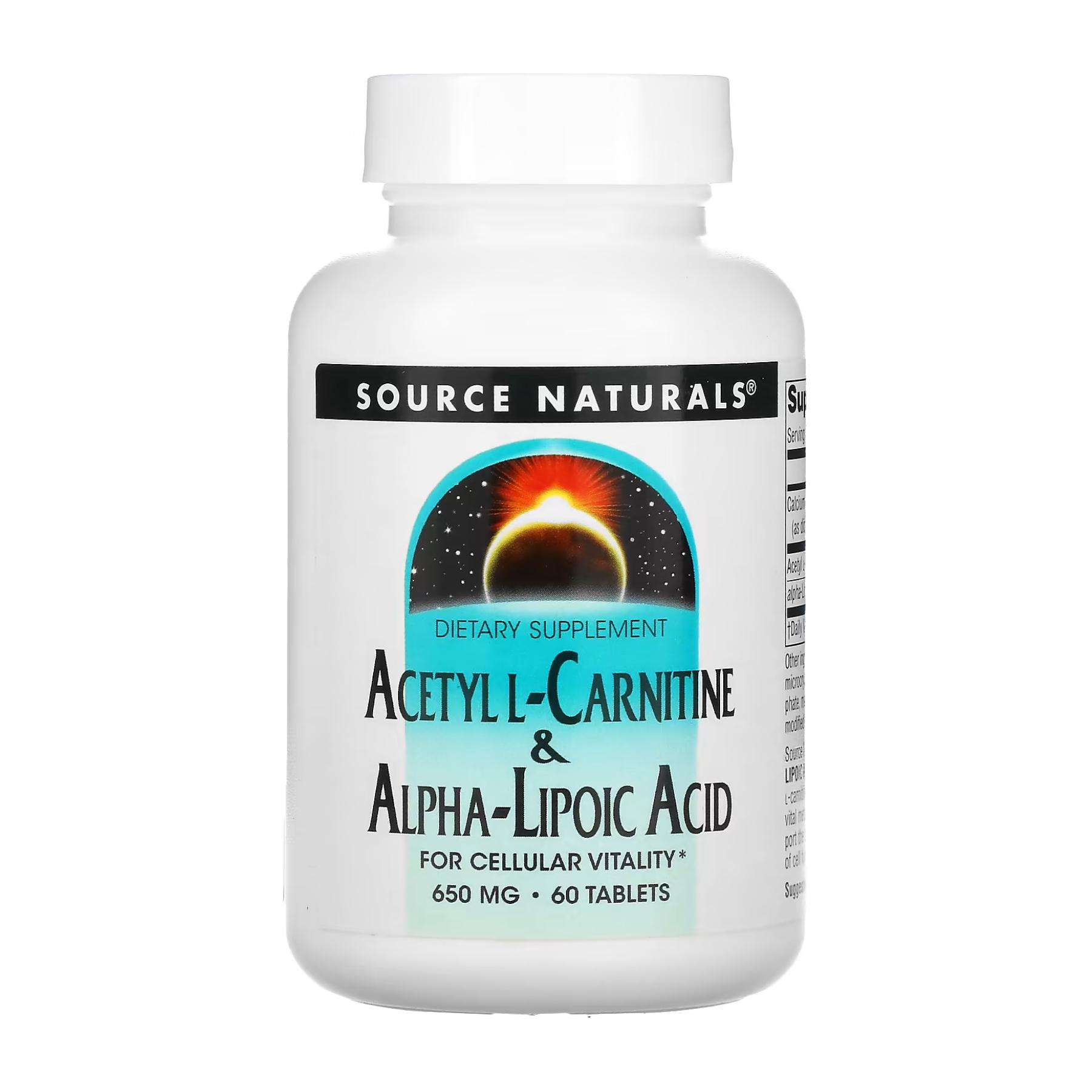 Жиросжигатель Acetyl L-Carnitine & Alpha-Lipoic Acid 650 mg 60 tabs (2023-10-3581)