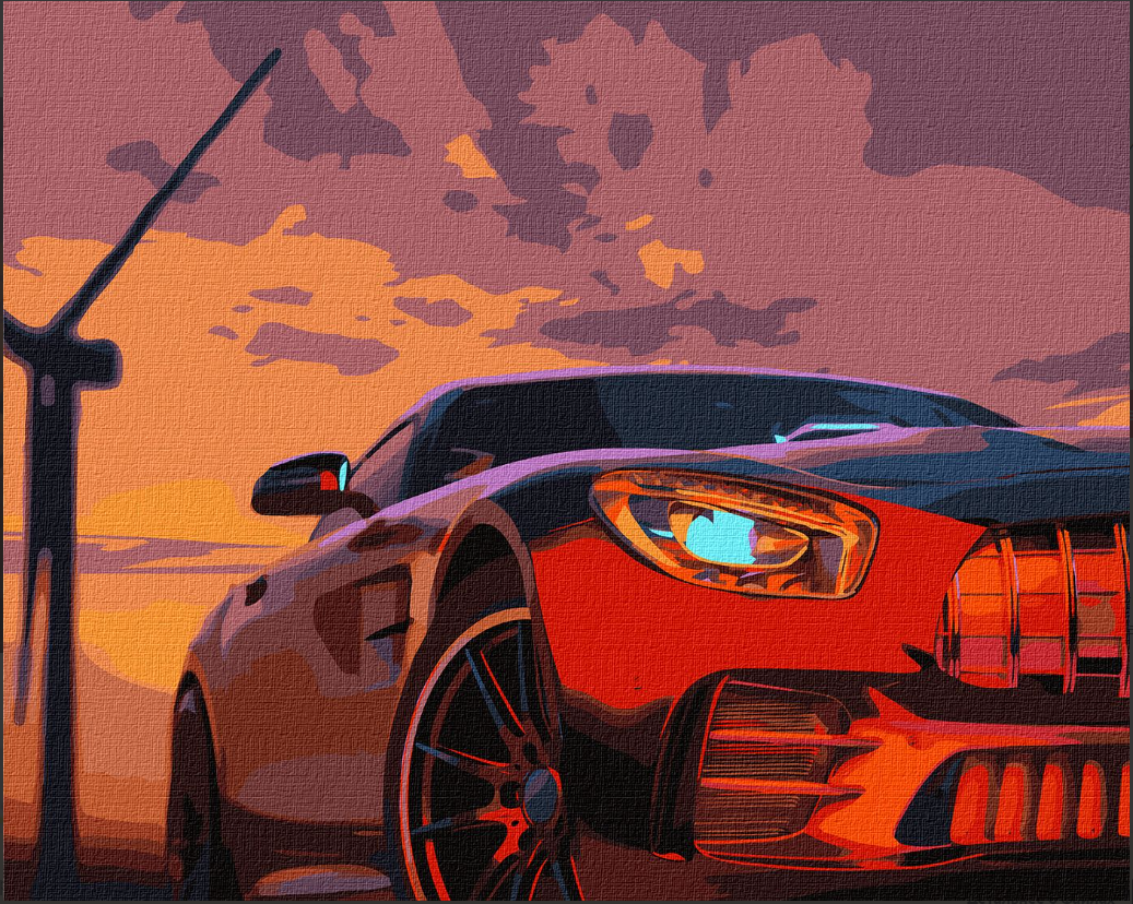 Картина по номерам Идейка Стальная мощь 40х50 см (KHO2520)