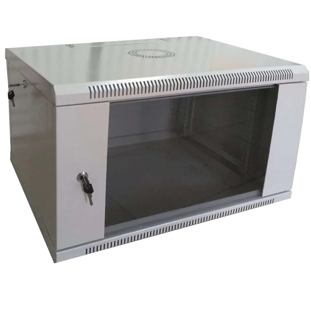 Шкаф коммутационный настенный разборный Hypernet WMNC66-4U-FLAT 4U 600x600 мм Серый (27918201)