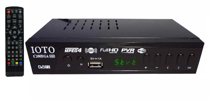 Тюнер цифровий OMEGA IOTO DV3-T2 Full HD Wi-Fi з USB (OMEGA )