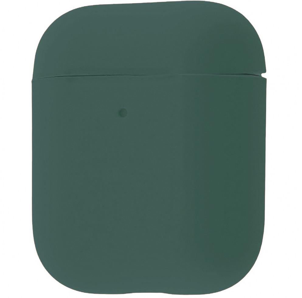 Силиконовый чехол для наушников Silicone Case for AirPods, Pine Green