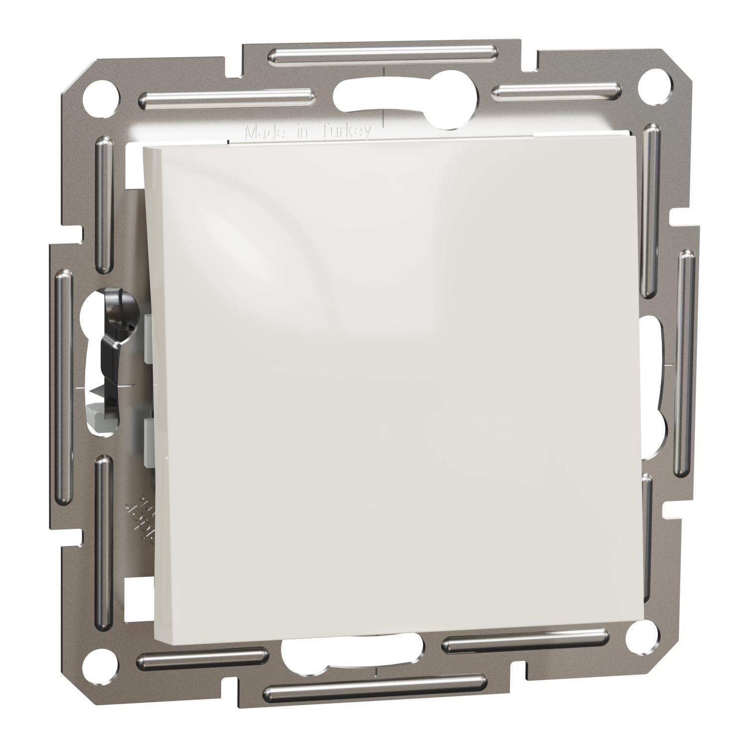 Вимикач кнопковий Schneider Electric Asfora без рамки Кремовий (EPH0770123)