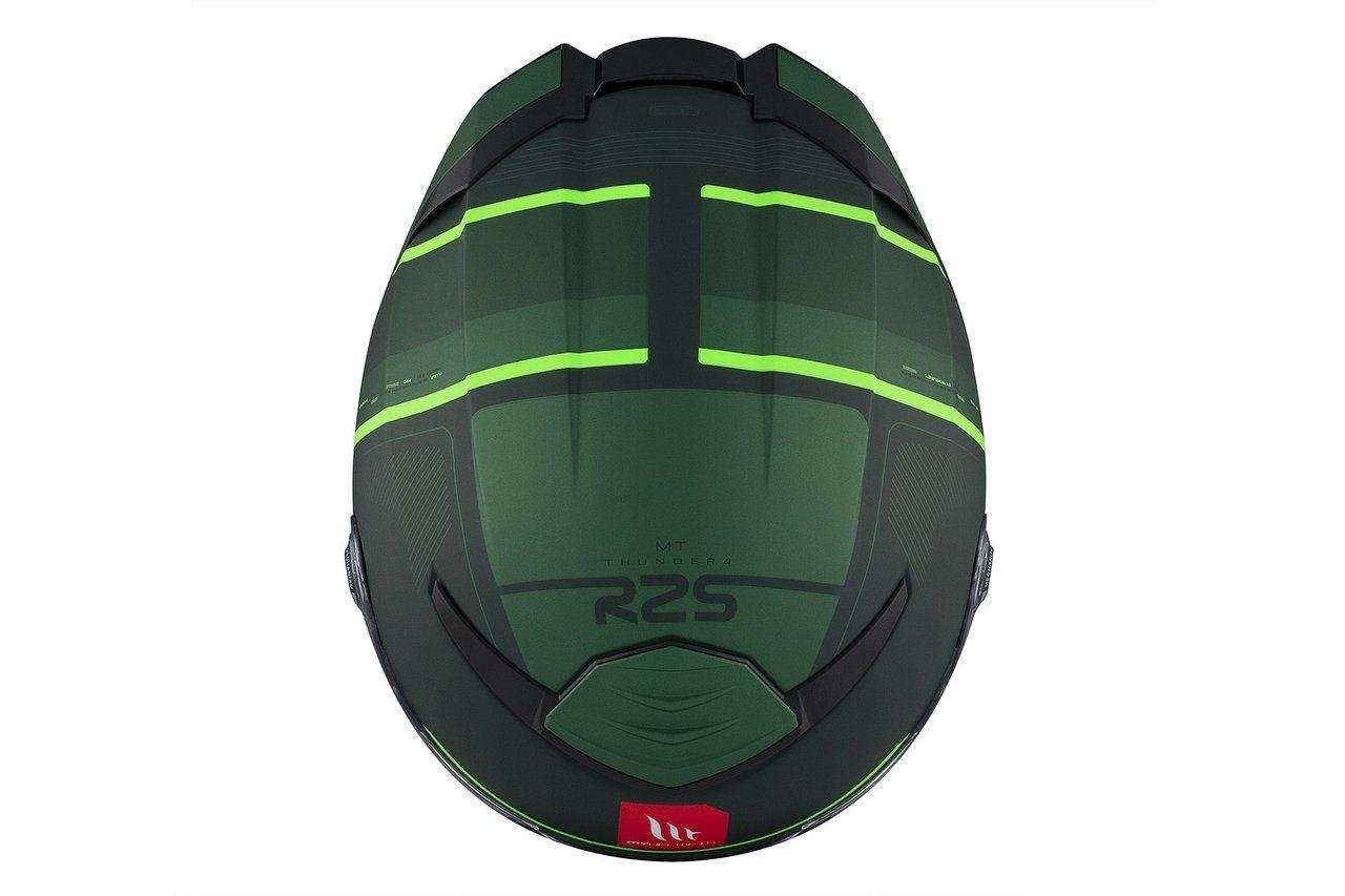 Мотошлем MT HELMETS Thunder 4 SV R25 C6 L Matt Green (29812) - фото 9