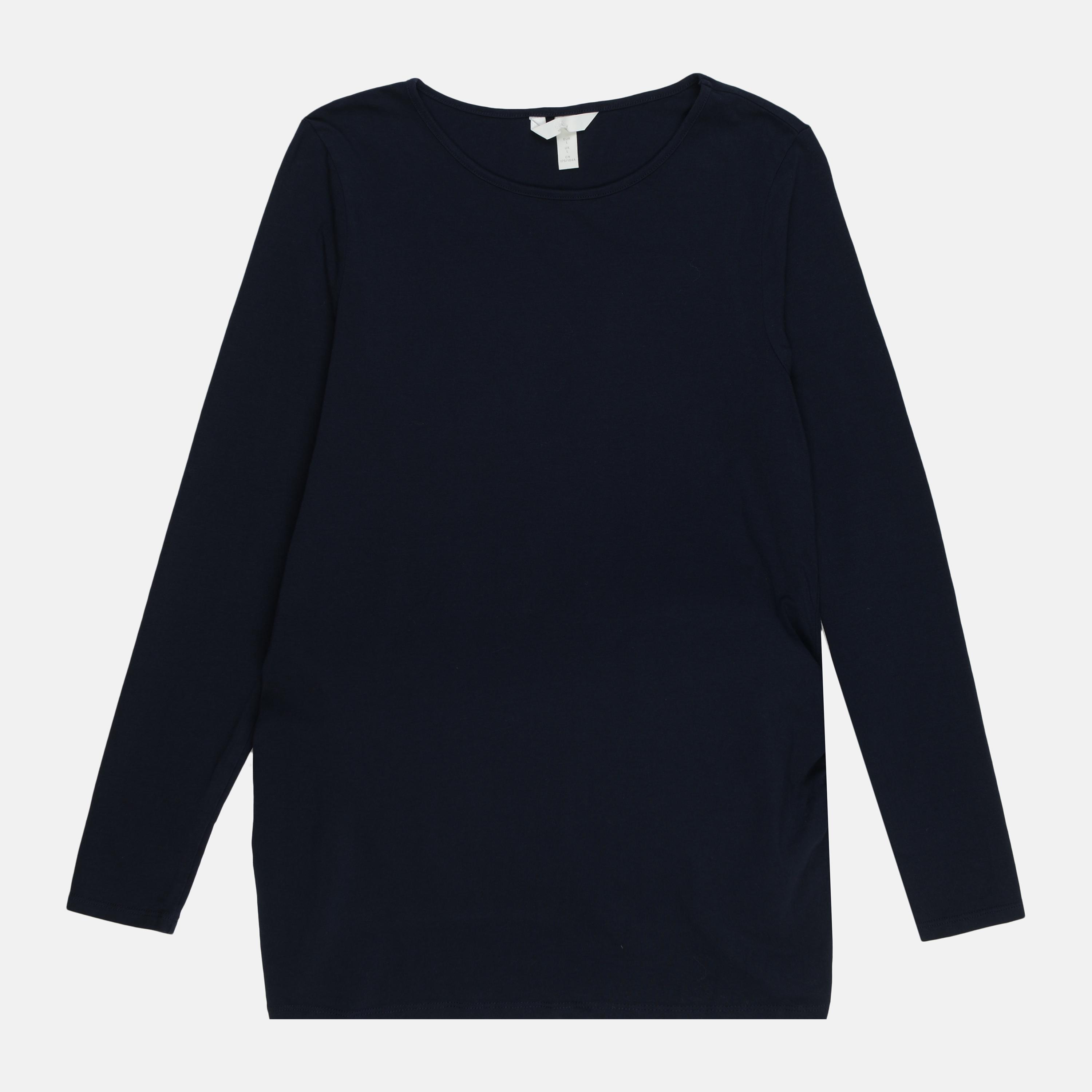 Лонгслів H&M для вагітних L Темно-синій (10038203371)