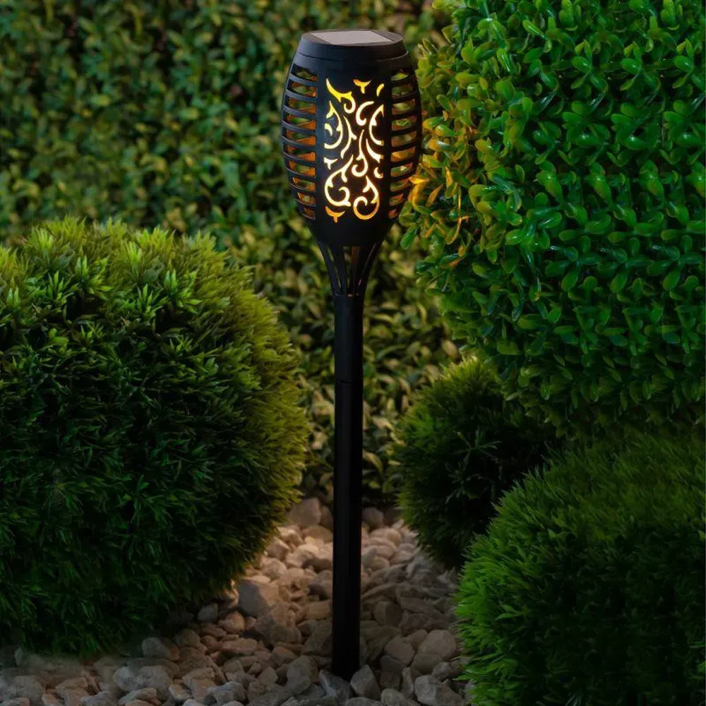 Ліхтар садовий на сонячній батареї 52 см 96LED Solar flame (234561204) - фото 6 Ліхтар садовий на сонячній батареї 52 см 96LED Solar flame (234561204) - фото 6