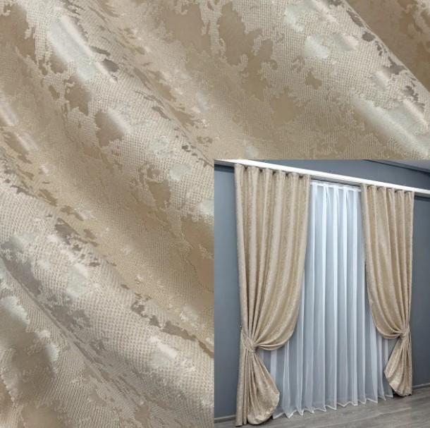 Тканина для штор льон Pavliani VO Айворі (1713ш) - фото 5 Тканина для штор льон Pavliani VO Айворі (1713ш) - фото 5