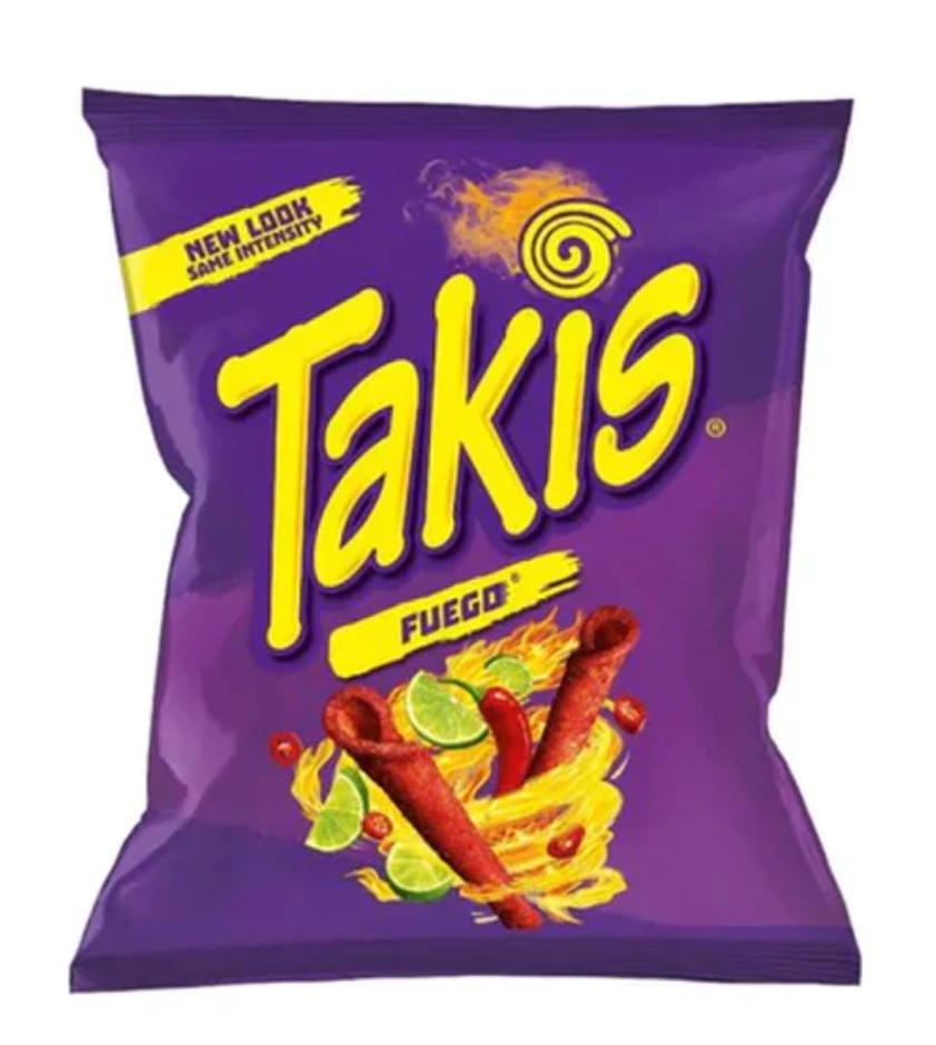 Чипсы Takis Fuego со вкусом острого чили перца и лайма 92,3 г (2250861789)