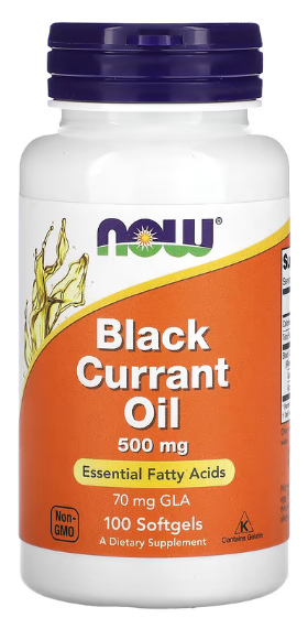 Комплекс Масло черной смородины Now Foods Black Currant Oil 500 мг 100 софтгель