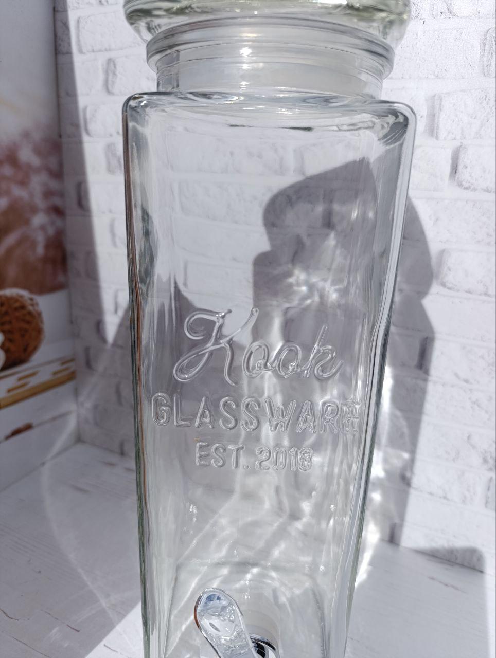 Лимонадник SNT 9038-7 скляний 2,5 л Прозорий (9038-7) - фото 3 Лимонадник SNT 9038-7 скляний 2,5 л Прозорий (9038-7) - фото 3