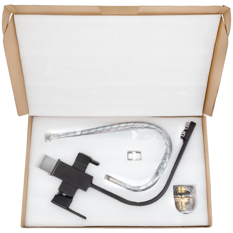 Кухонний змішувач Leomikao Kioto Black mat (6712196) - фото 8