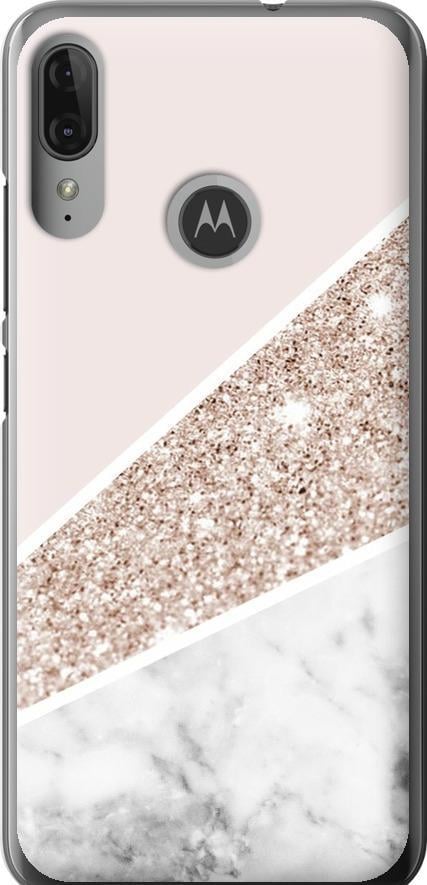 Чехол на Motorola Moto E6 Plus Пастельный мрамор (4342u-1780-42517)